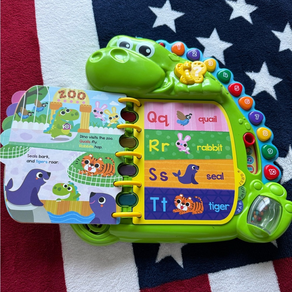 LeapFrog Dino's Delightful Day Alphabet Book for 1+ Years